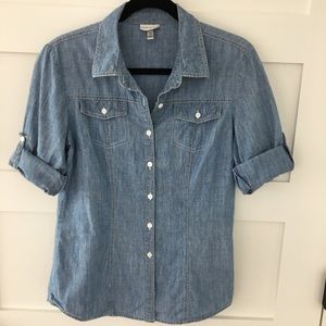 Harve Bernard chambray top